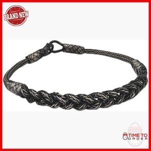 Handmade Sterling Silver Viking Bracelet Unisex Cuff 8.5 Inch